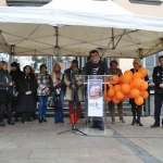 Un grand lâcher de ballons à la Maison des Savoirs  à l’occasion de la Journée Internationale  pour l’Elimination de la Violence à l’égard des Femmes